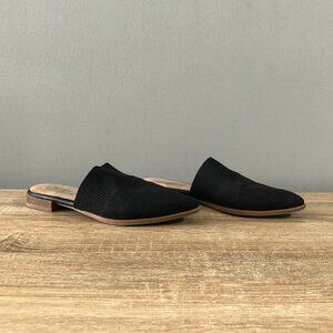 Steven New York Steve Madden Womans 8M Vende Black Valdez Knit Point Toe Mules